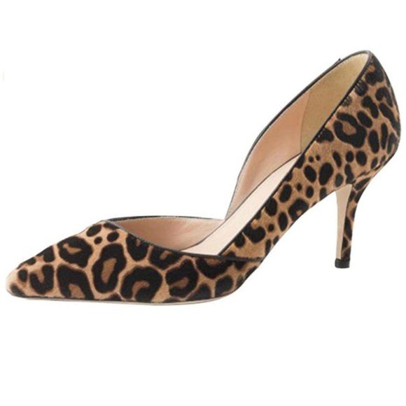 FSJ Shoes - FSJ Sexy Leopard Printed Toe Pumps High Heel Dress